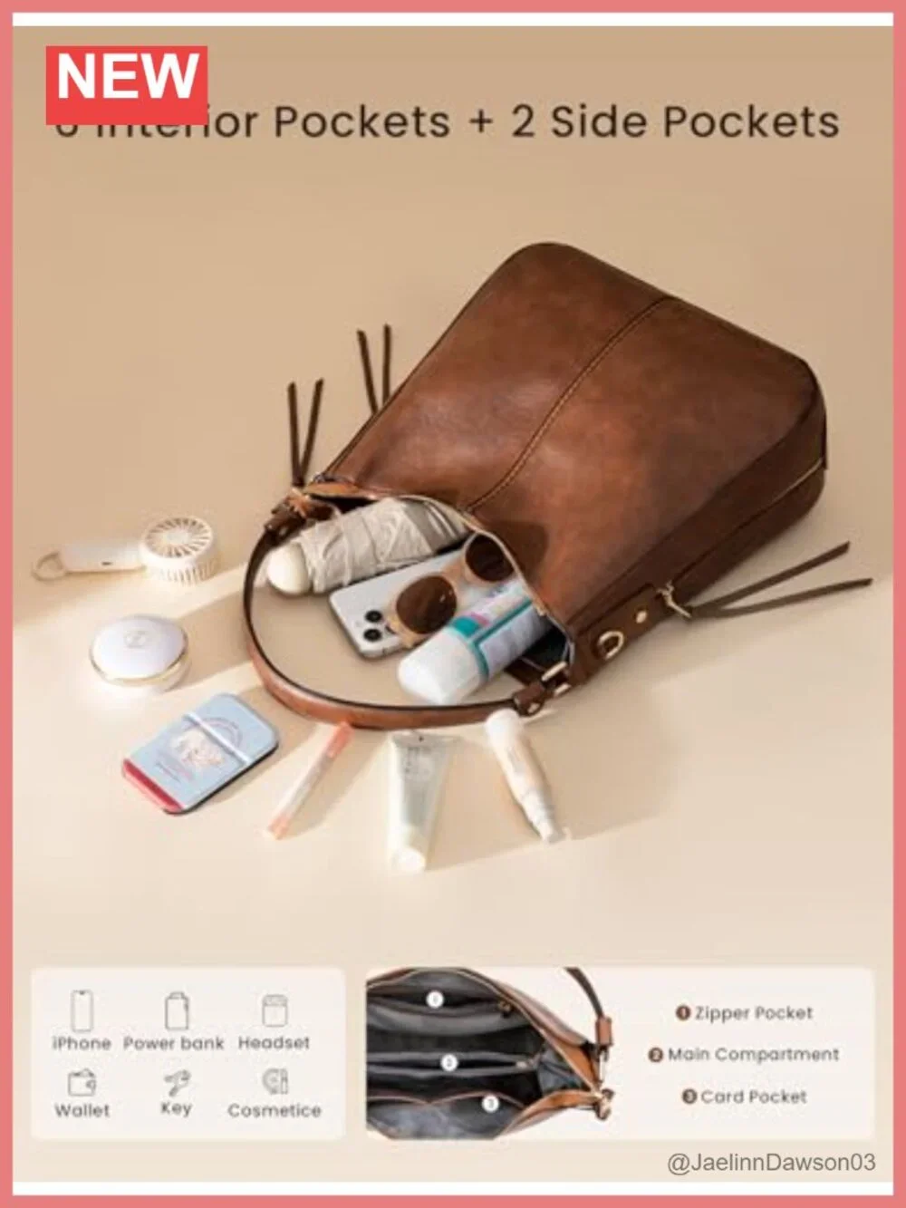 Large Hobo Crossbody Bag for Women Soft Faux Leather Shoulder Purse